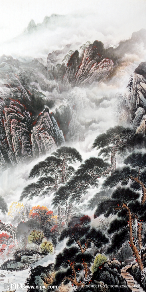 国画意境新山水 TIF分层