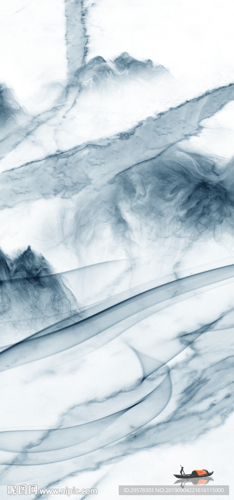 烟雾意境新山水 TIF分层