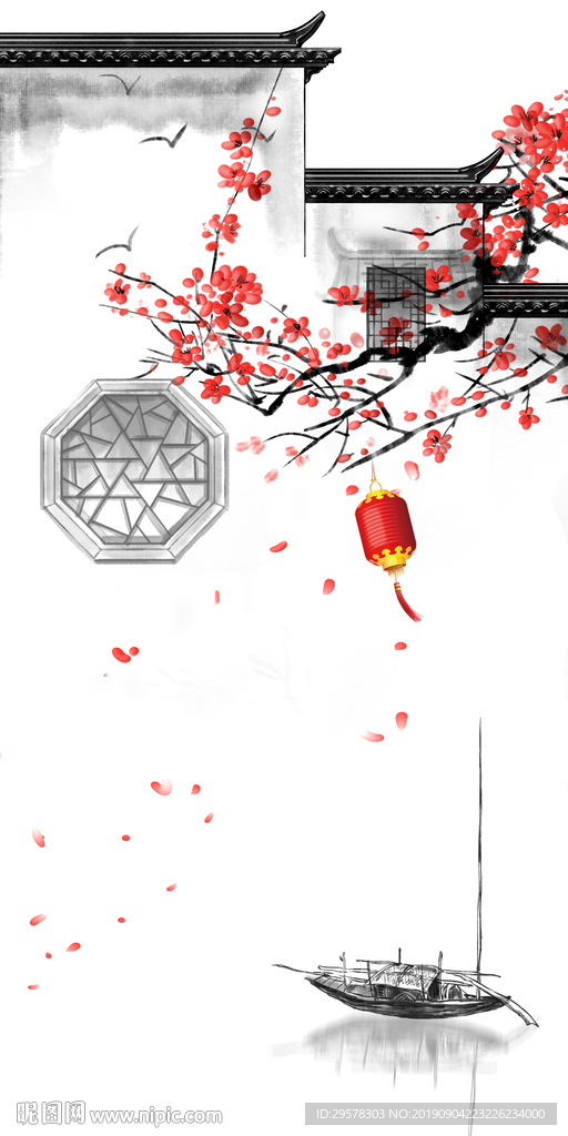 中式 意境新山水 TIF分层