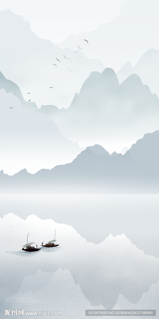 大气现代玄关画 TIF分层画