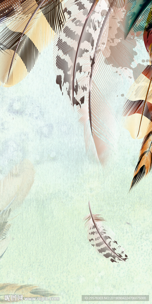 现代玄关装饰画 TIF分层