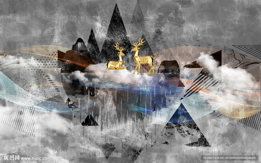 欧式花纹 TIF分层 装饰画