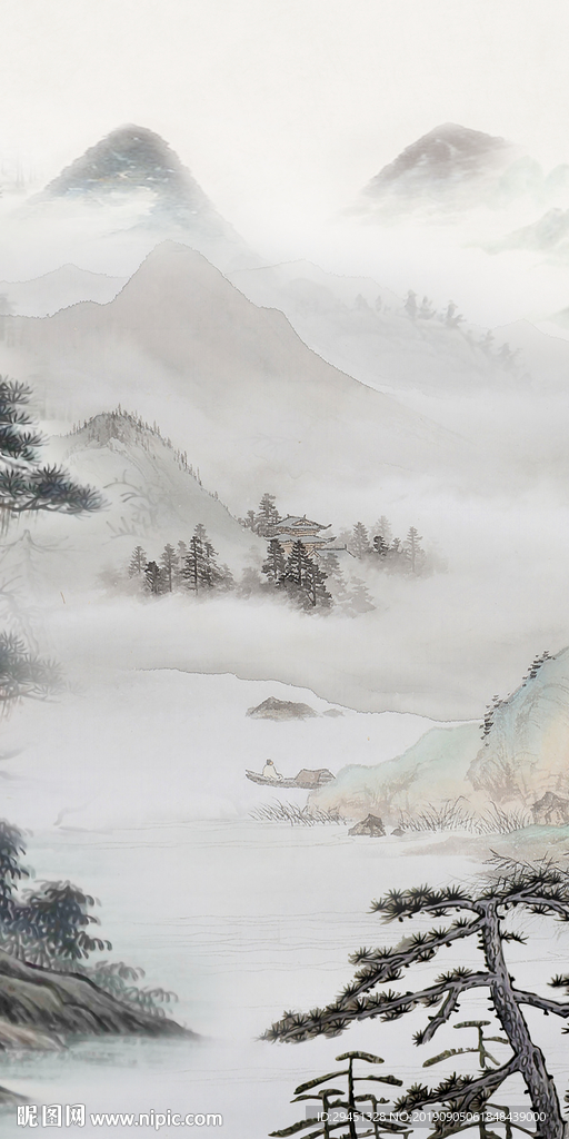 意境国画 TIF分层画