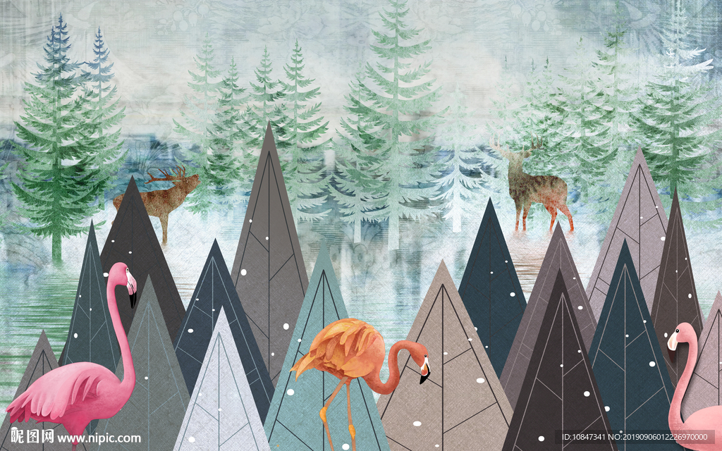 奢华北欧新装饰画 TIF分层