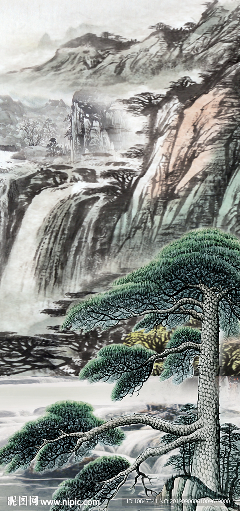 中式 意境新国画 TIF分层