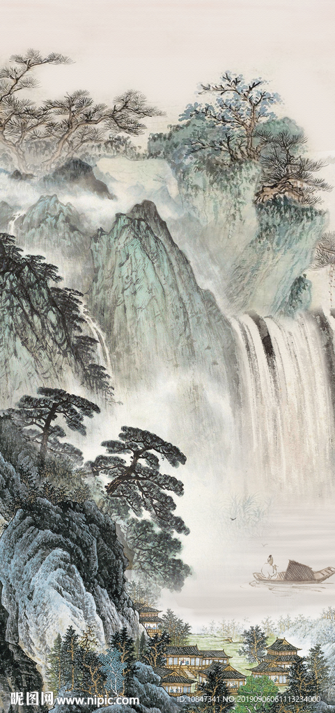 山水新品新国画 TIF分层