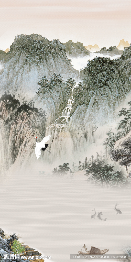 中国风新品新国画 TIF分层