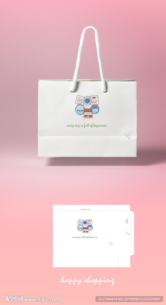 INS风简约礼品袋 商务手提袋