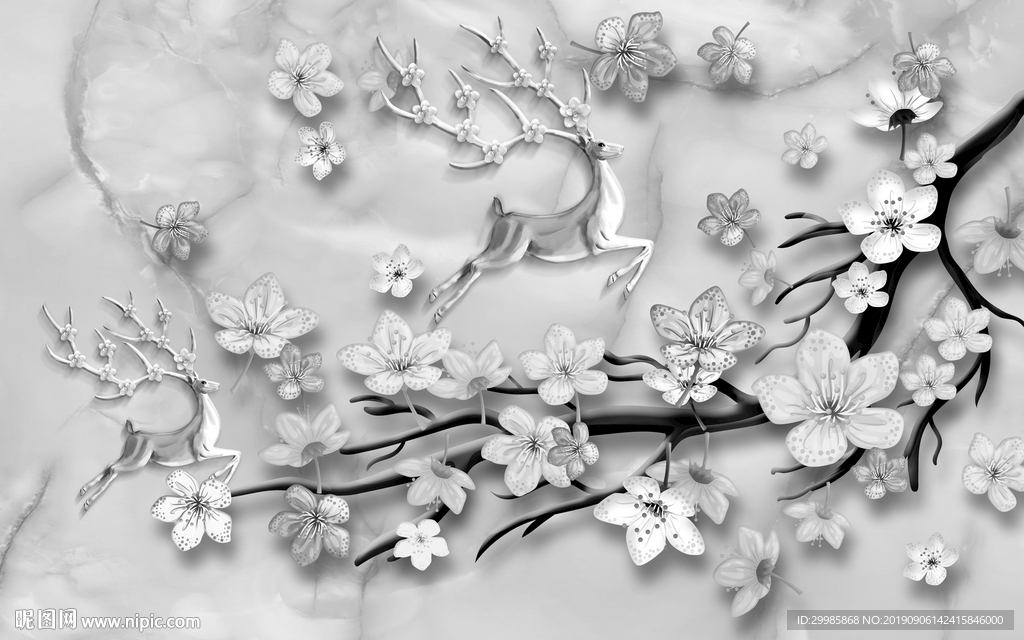 3D 立体花纹 TIF分层