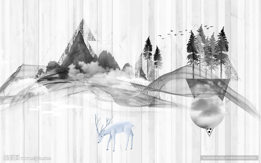 现代 奢华新装饰画 TIF分层