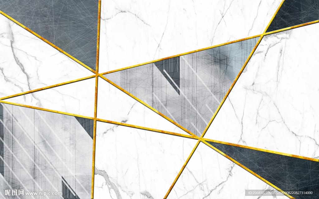 极品几何石材 TIF分层画