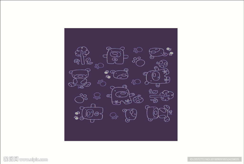 硅藻泥花纹 儿童房