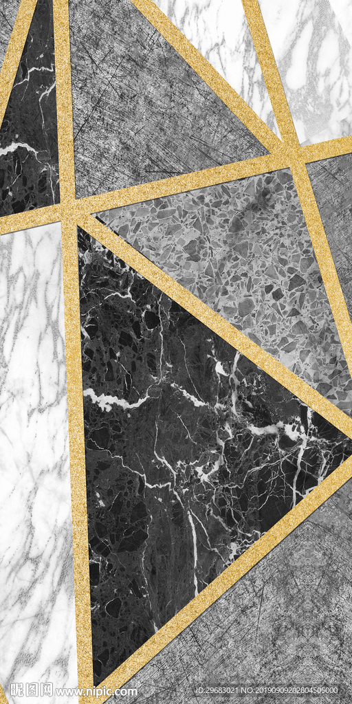 简约几何纹理 TIF分层画