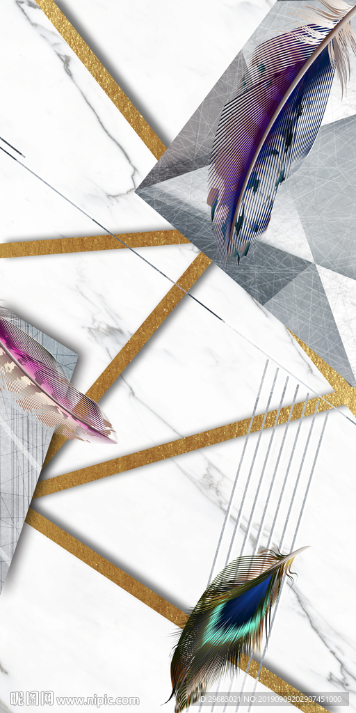 高档 几何精品 TIF分层画