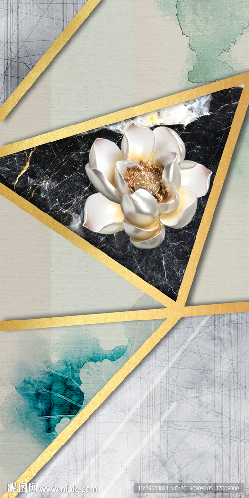 精美几何纹理 TIF分层画