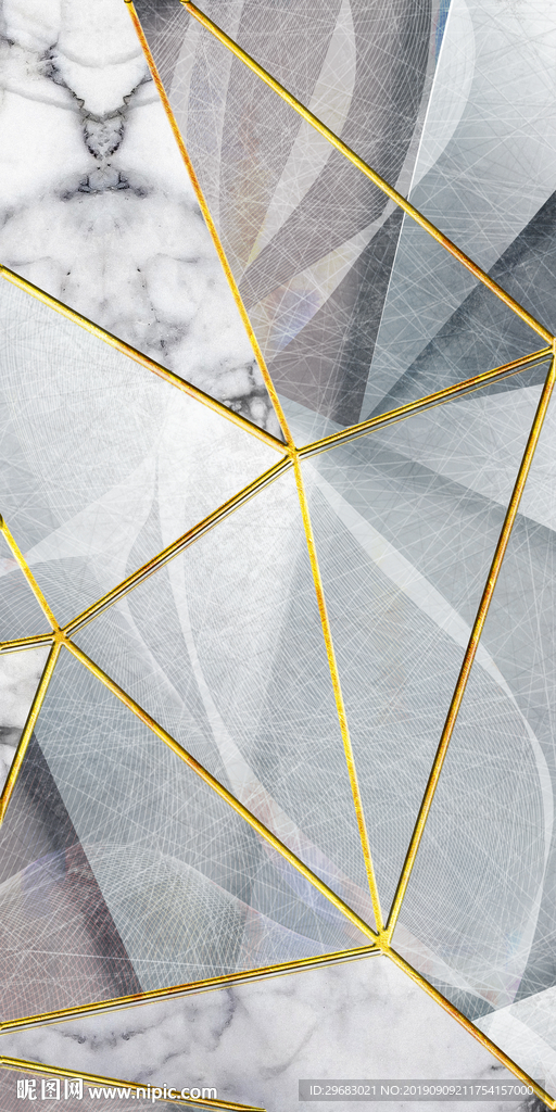 奢华几何纹理 TIF分层画