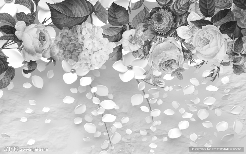 花纹现代装饰画 TIF分层