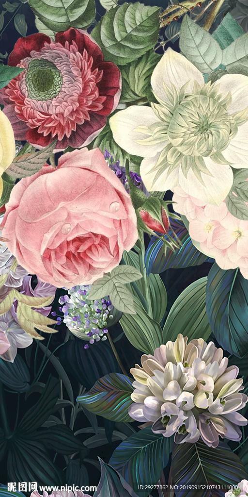 奢华现代玄关画 TIF分层