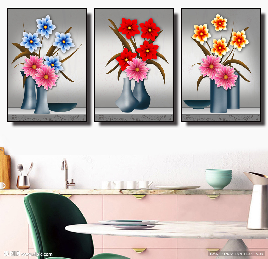 花卉装饰画无框画