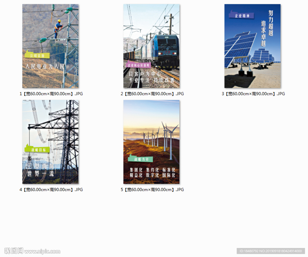 国网供电文化展板