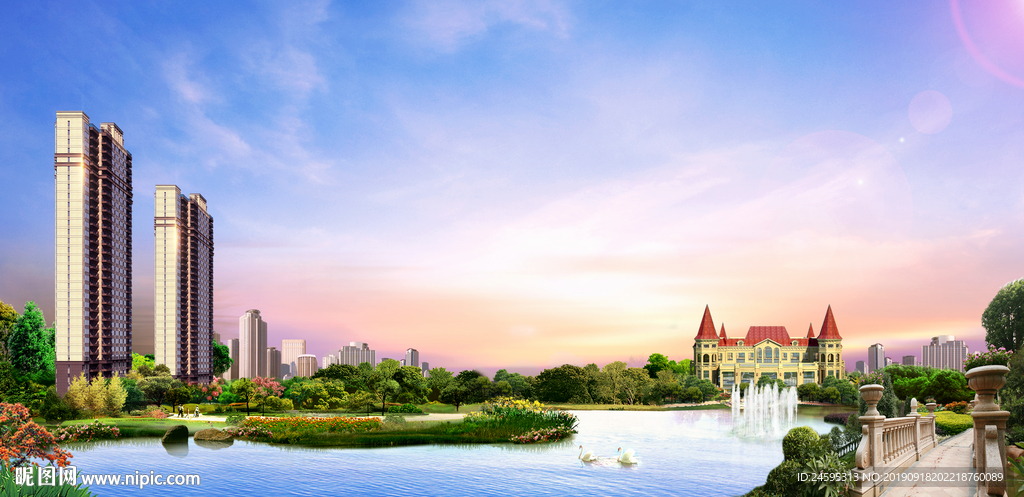 地产园林效果图