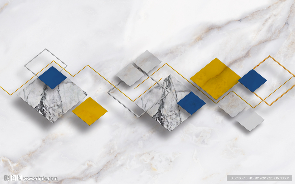 几何爵士白石材 TIF分层