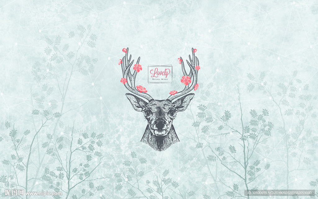 欧式新品背景墙画 TIF分层