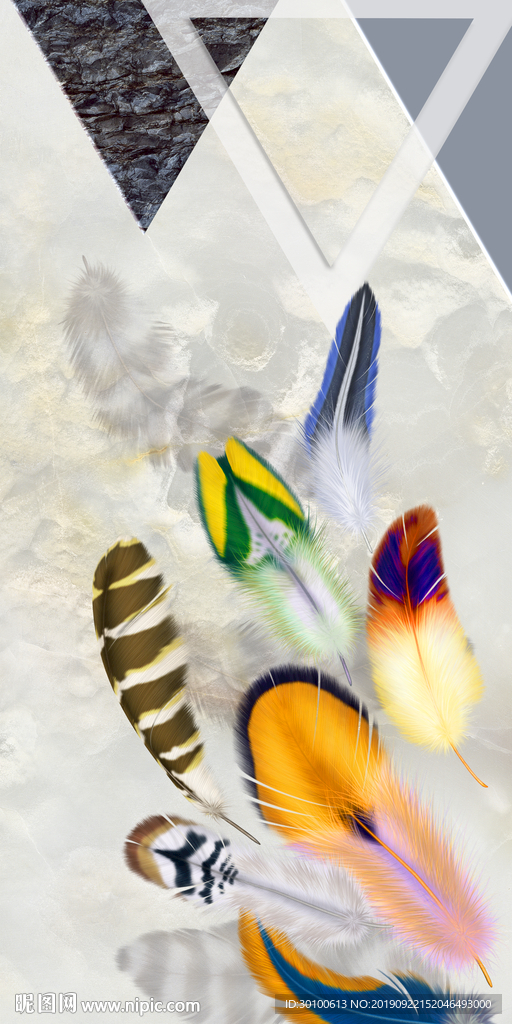 高档 高清玄关画 TIF分层