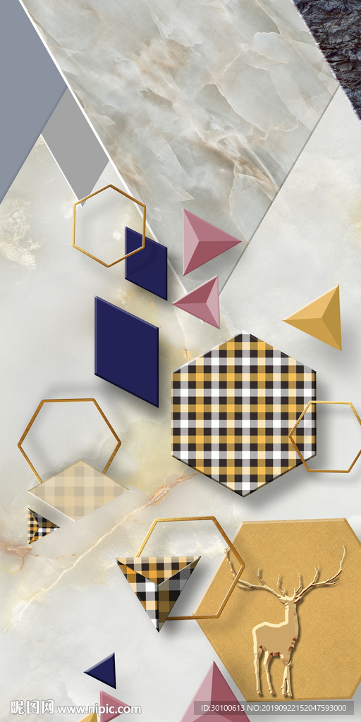 现代 高清玄关画 TIF分层