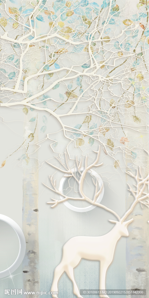 大气家居玄关画 TIF分层