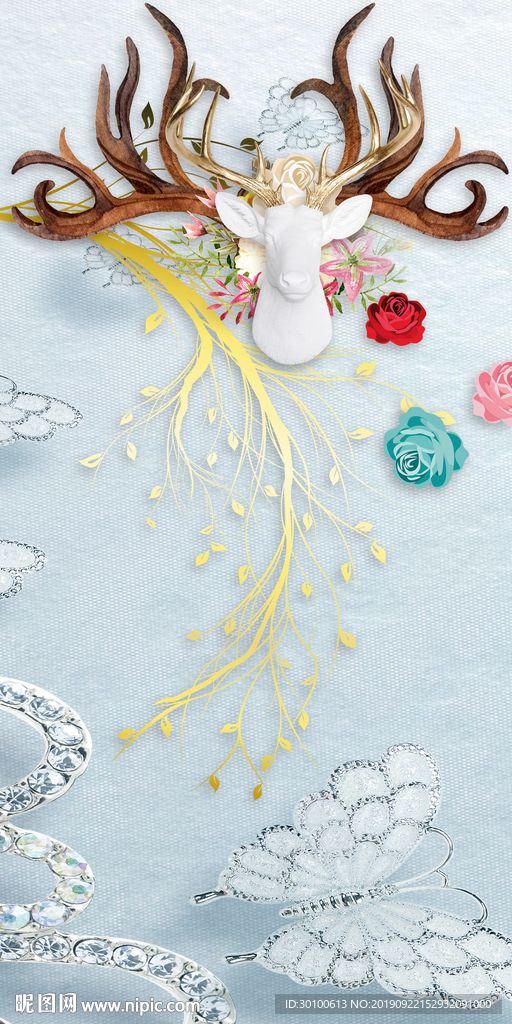 精美家居玄关画 TIF分层