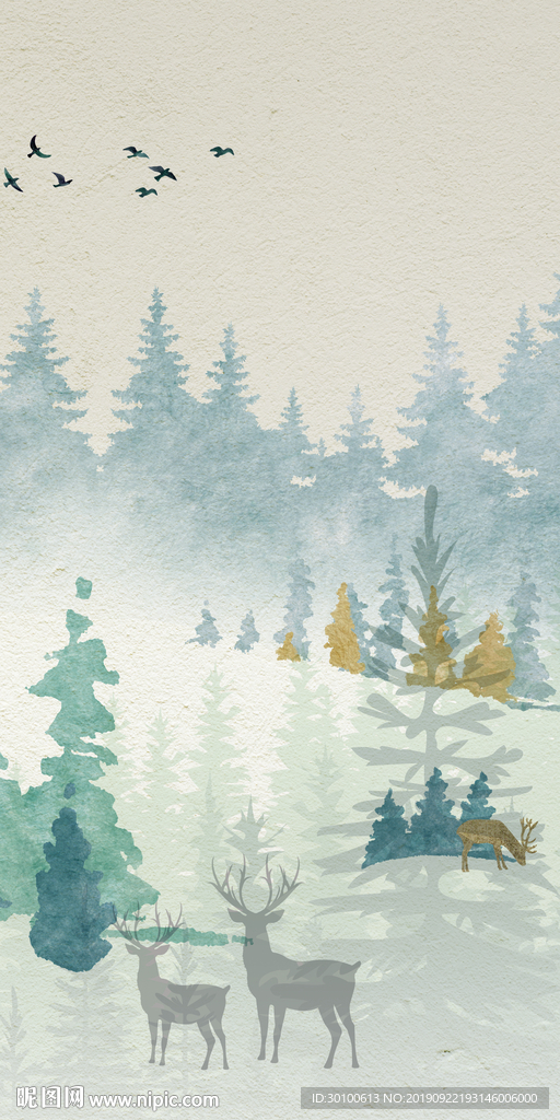 极品新款玄关画 TIF分层