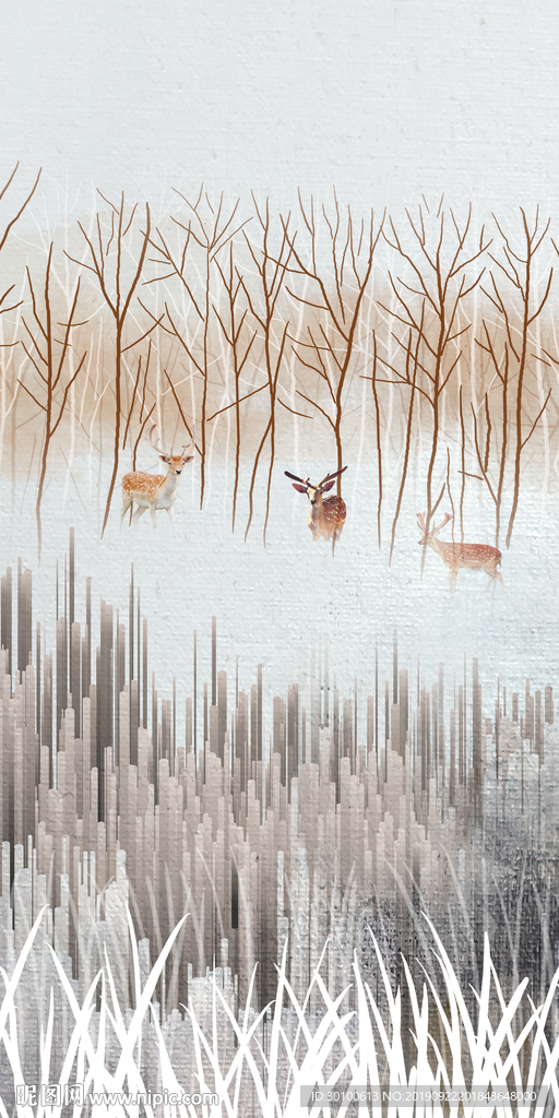 简欧新款玄关画 TIF分层