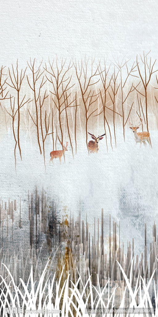 高档 极品玄关画 TIF分层