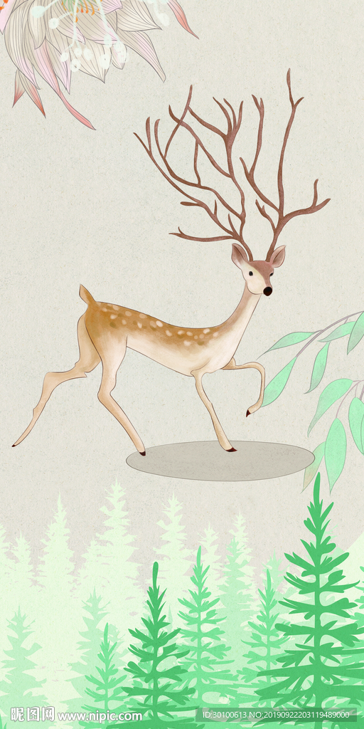 极品大气玄关画 TIF分层