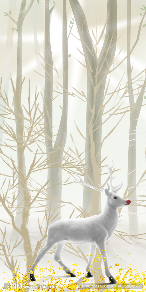 简约大气玄关画 TIF分层