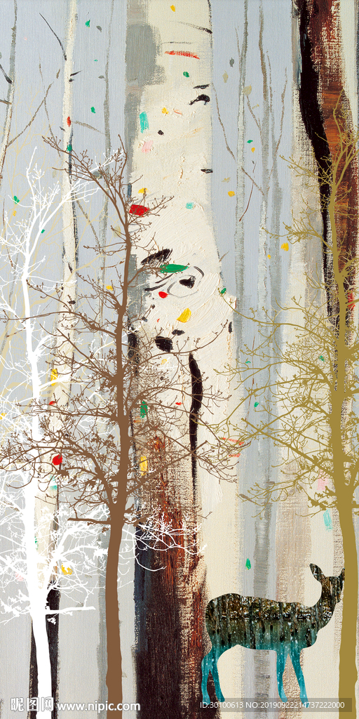 大气极品玄关画 TIF分层