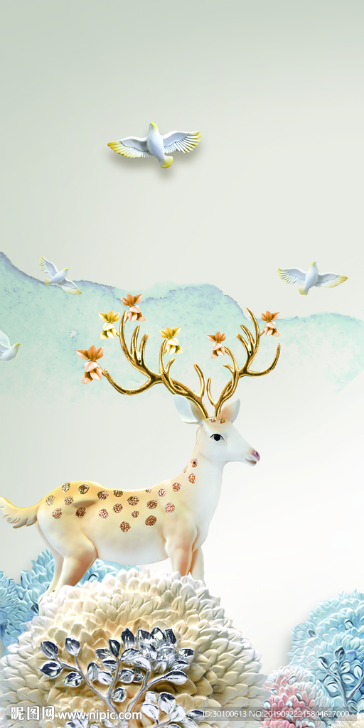 极品高档玄关画 TIF分层