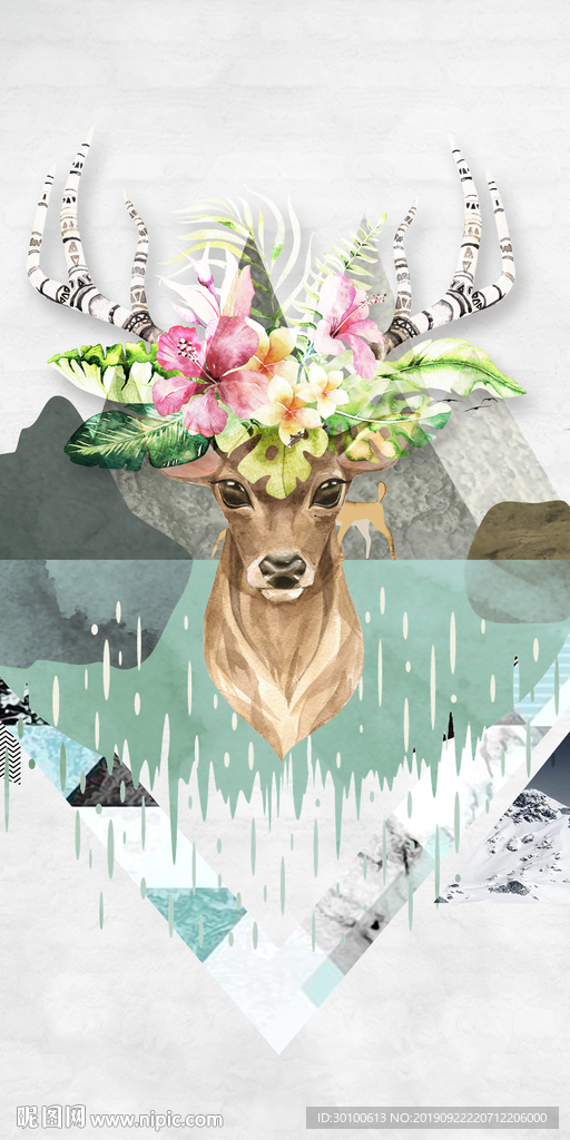 高清高档玄关画 TIF分层