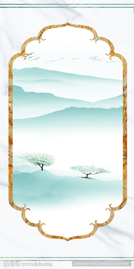 现代玄关装饰画 TIF分层