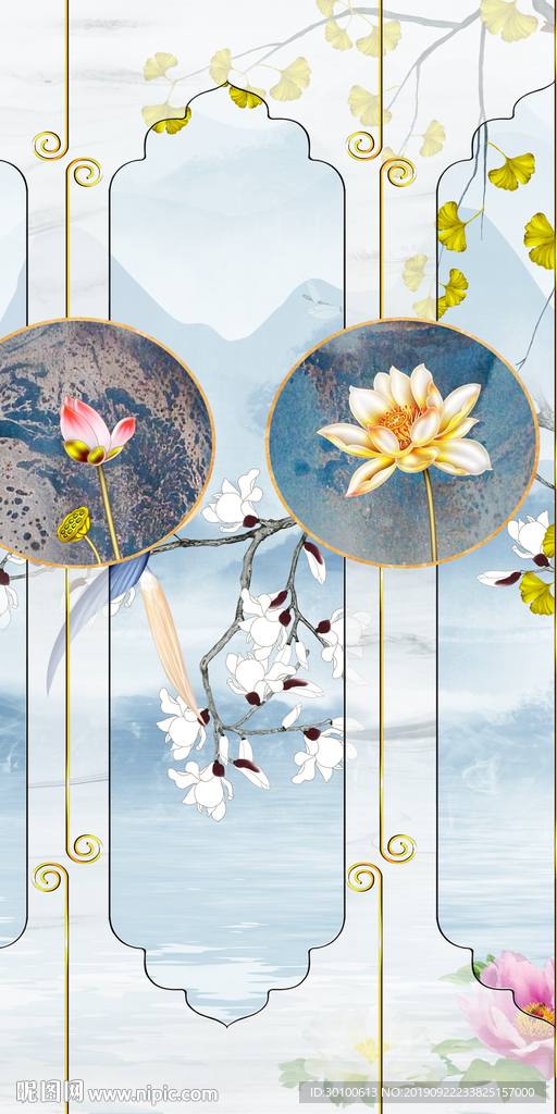 高清 玄关装饰画 TIF分层