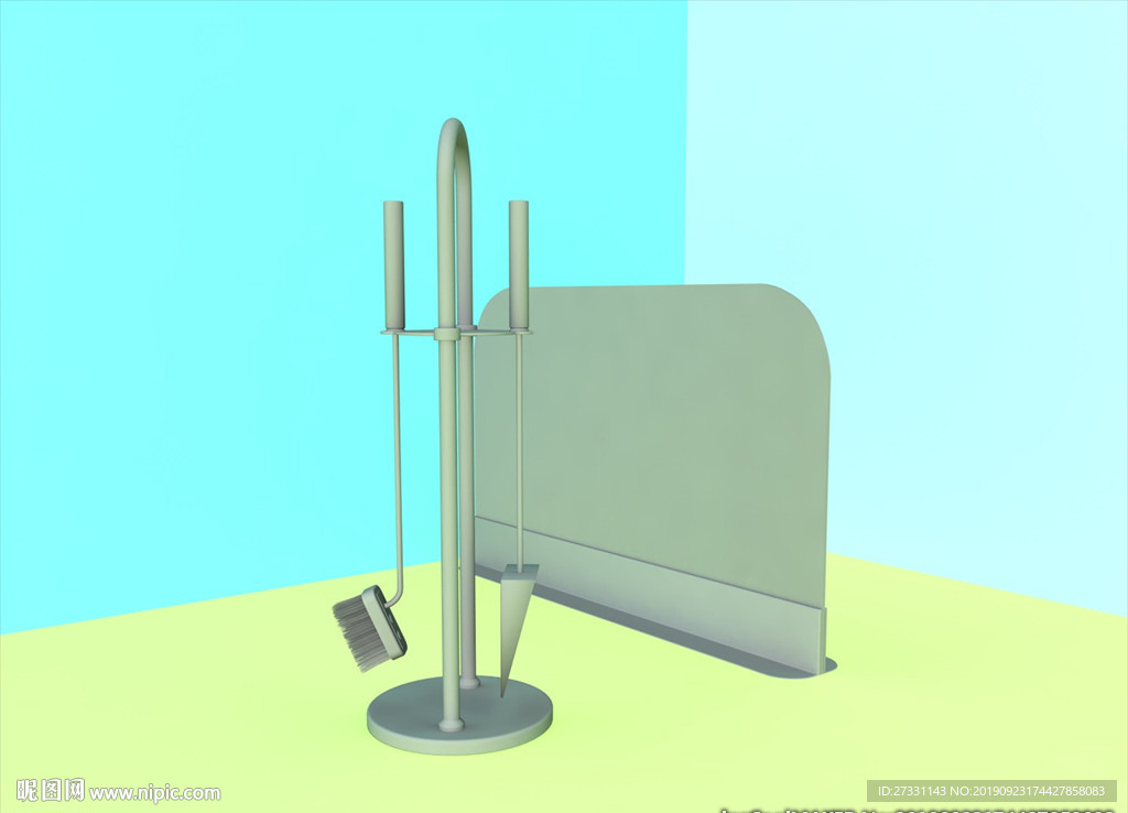 壁炉模型 壁炉设施 C4D模型