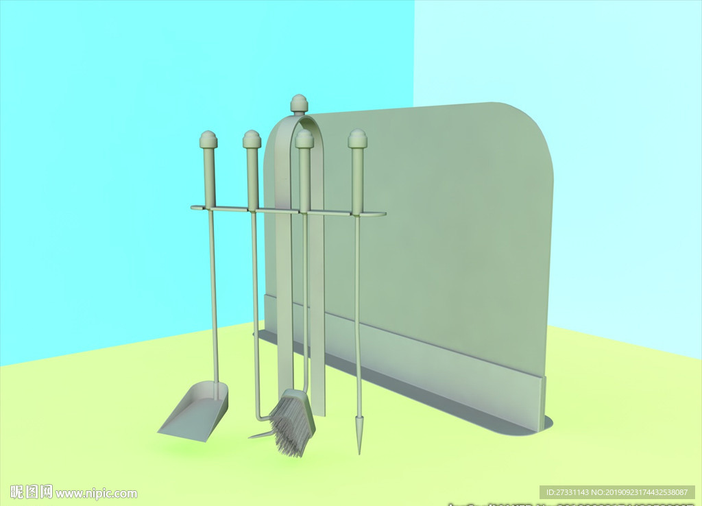 壁炉模型 壁炉设施 C4D模型