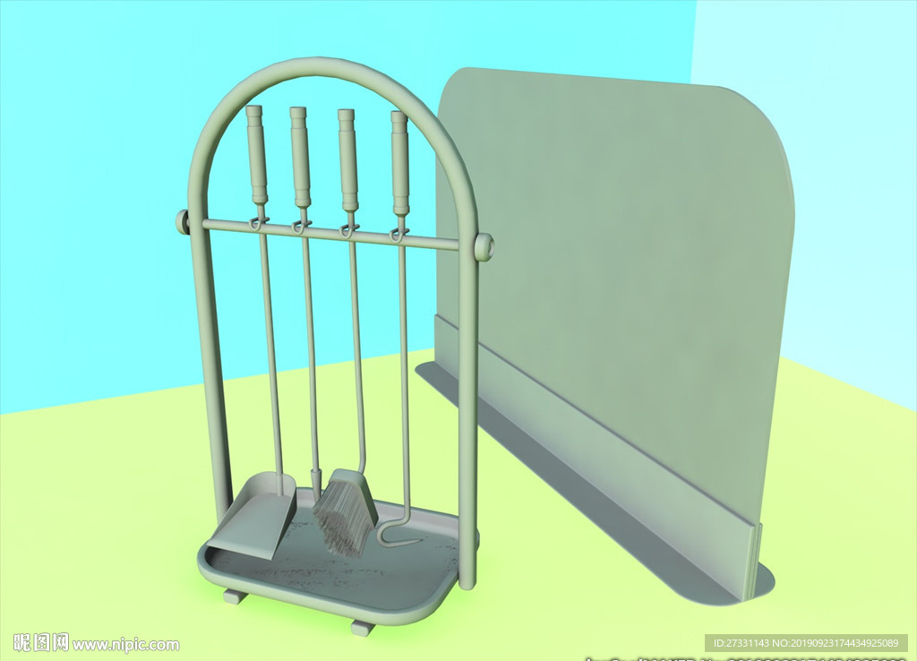 壁炉模型 壁炉设施 C4D模型