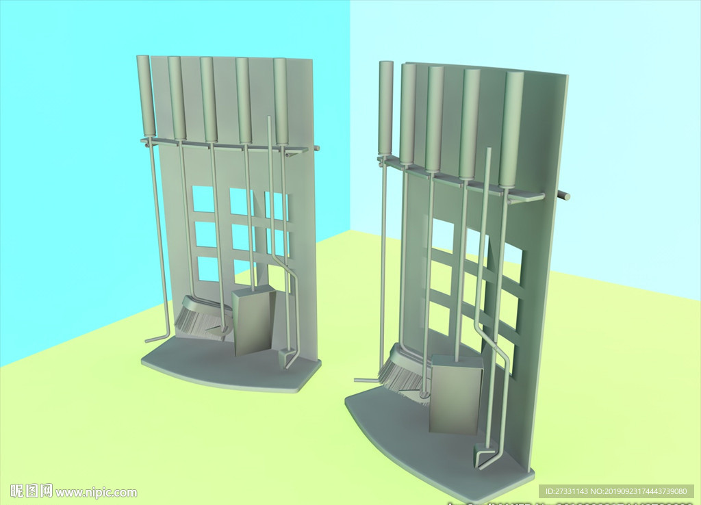 壁炉模型 壁炉设施 C4D模型