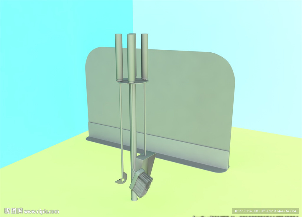 壁炉模型 壁炉设施 C4D模型