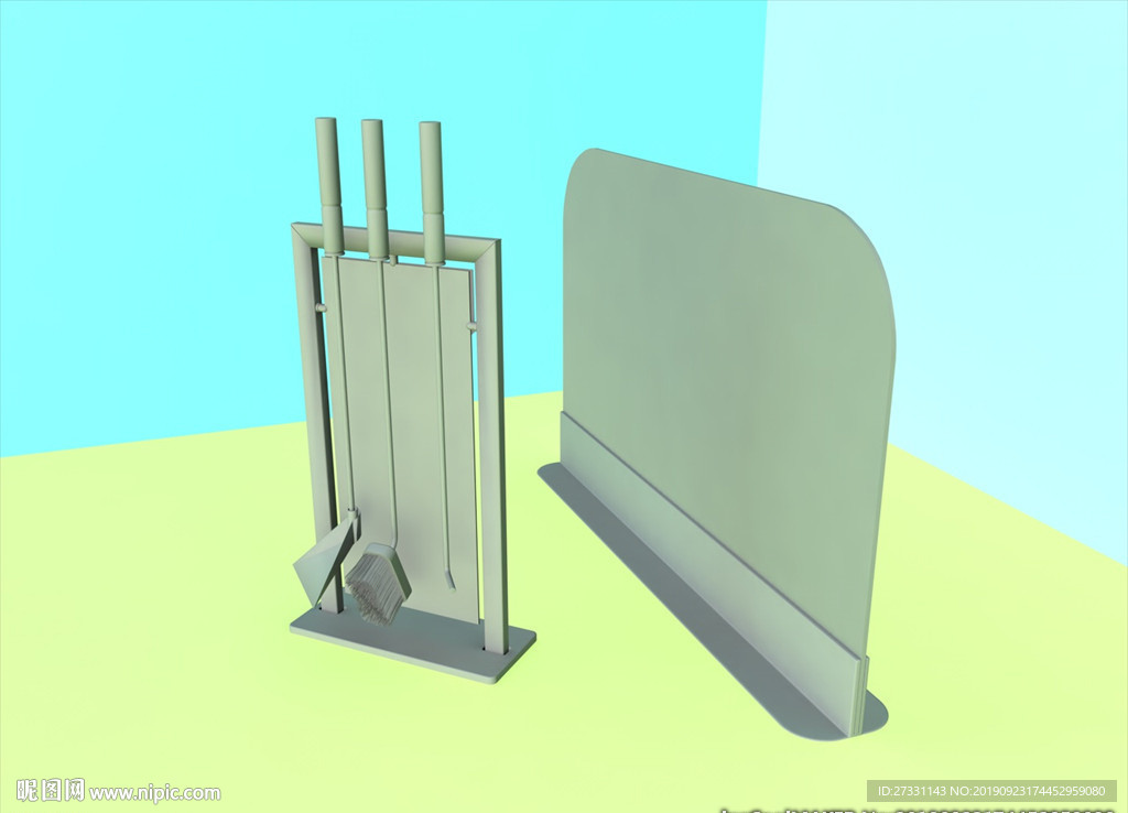 壁炉模型 壁炉设施 C4D模型