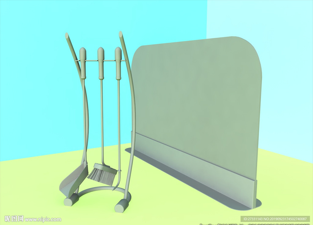 壁炉模型 壁炉设施 C4D模型