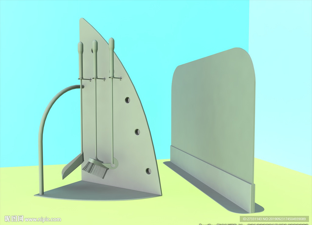 壁炉模型 壁炉设施 C4D模型