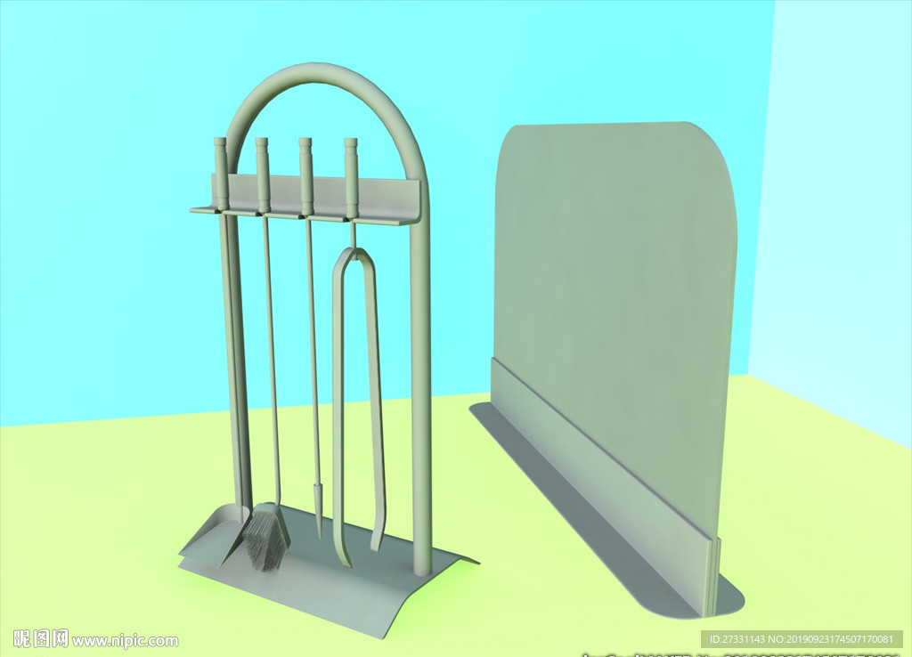 壁炉模型 壁炉设施 C4D模型